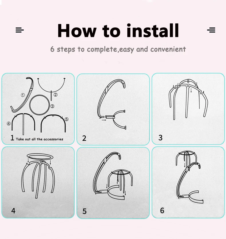 여러 가발을 위한 가발 스탠드, 걸이형 디스플레이 랙, 스타일링용 가발 홀더, 플라스틱 보관 정리대, 가발 랙 스탠드