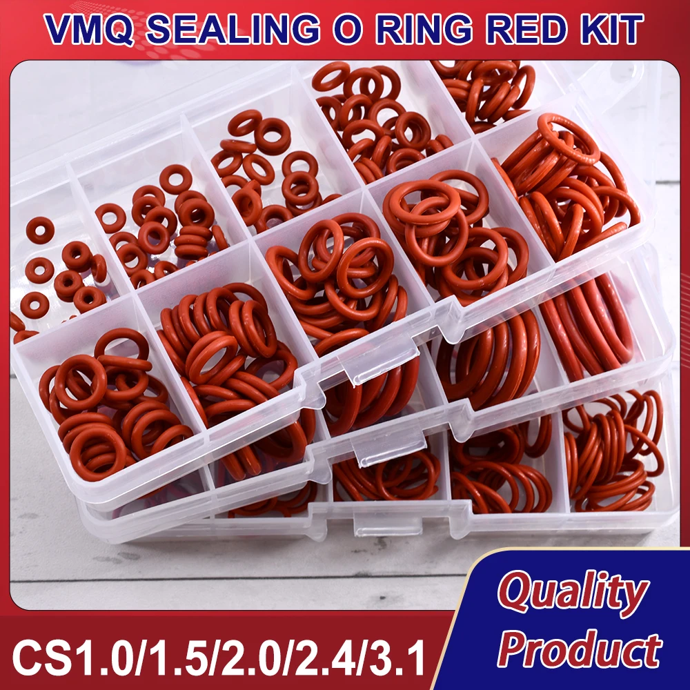 50 Anillos De Silicona Rojas - 21x17x2mm - Juntas Tóricas Para Fontanería, Automóviles, HVAC Y Más