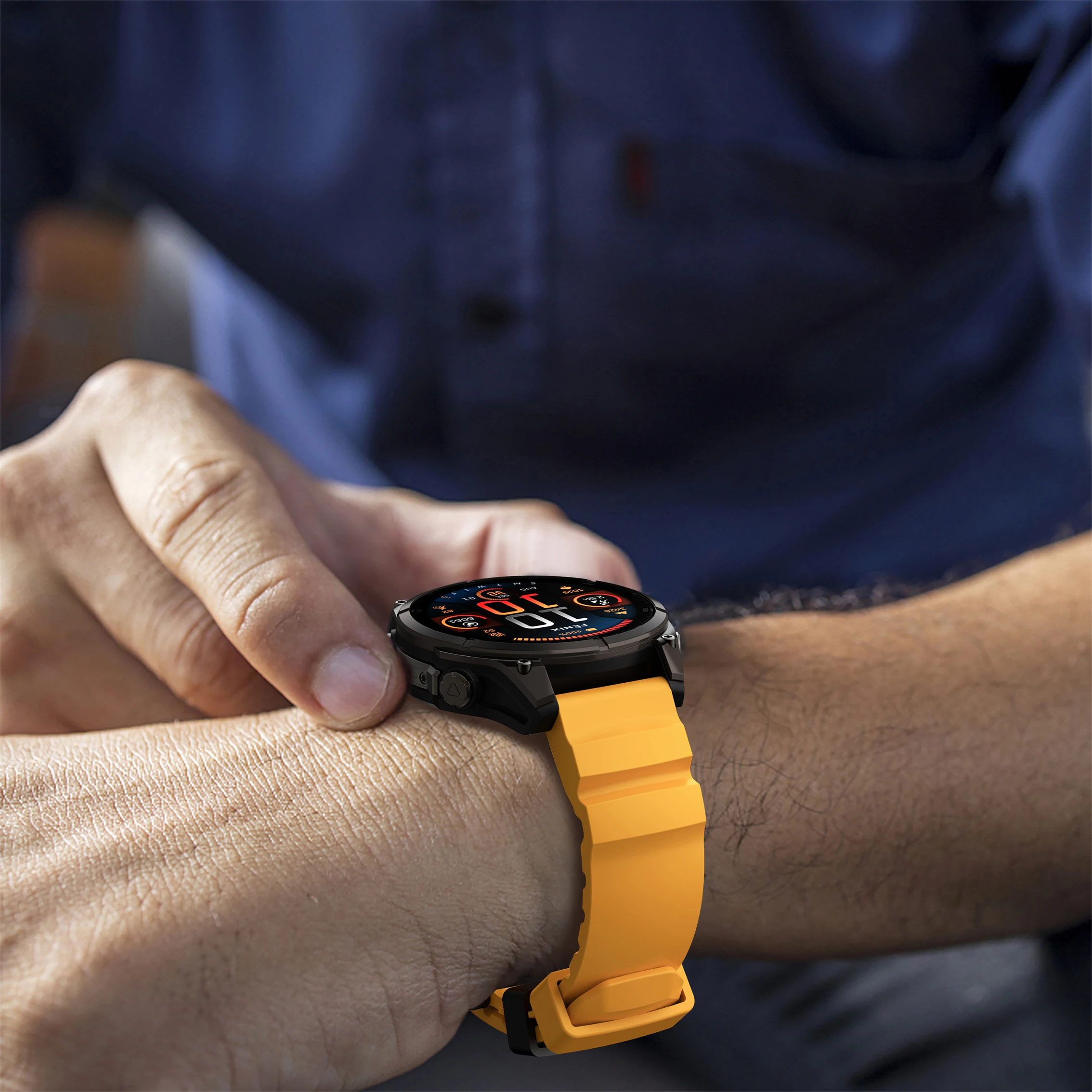 Flexible Soft Silicone Sport Strap for Men – 22mm/26mm, Premium Comfort and Durability