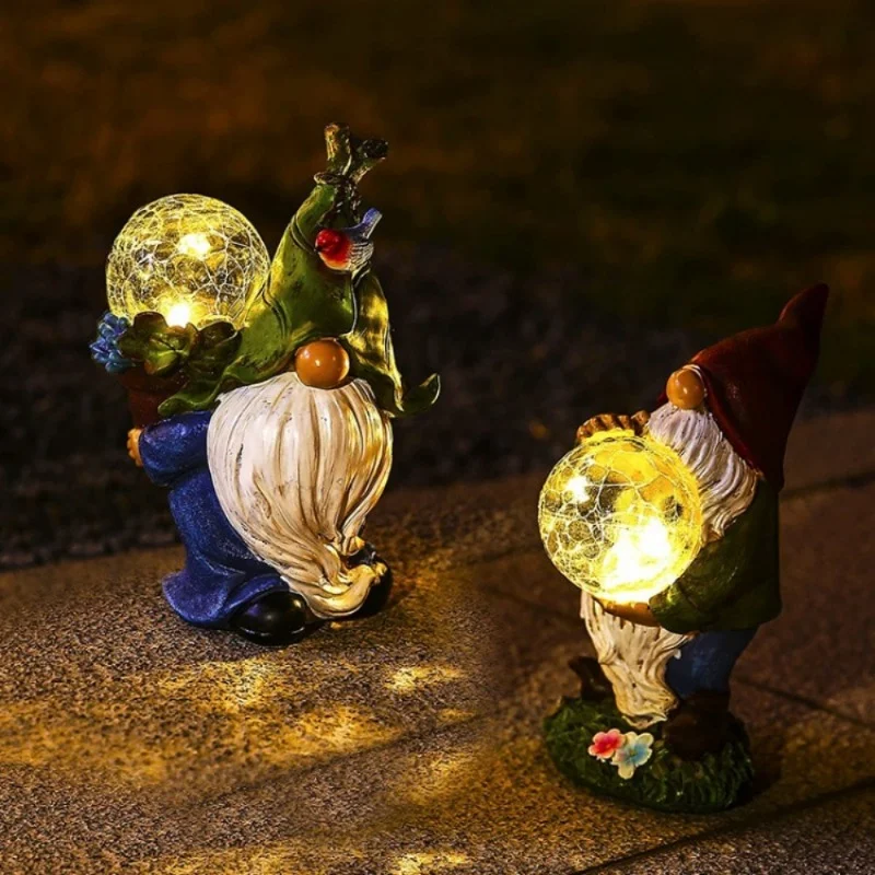 Statuetta Gnomo Da Giardino In Resina – 12.5 Cm, Decorazione Esterna, Resistente Alle Intemperie