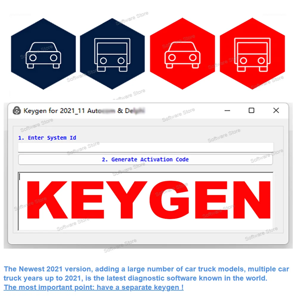 Autocoms 2021.11 with keygen DS150 Latest Diagnostic Software Codings OBD Delphis 2021.10b with keygen Compatible with Bluetooth