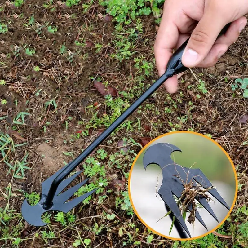 Gardening Hand Weeder long handle easy grip weeder non-stick uprooting weeding tool Lightweight portable garden digging weeder