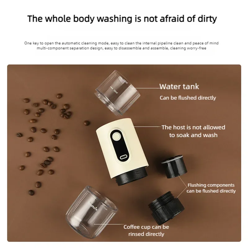 Xiaomi Youpin Coffee Machine Wireless Small Portable Coffee Grinder Electric Concentrated Capsules Machine For Home Outdoor New