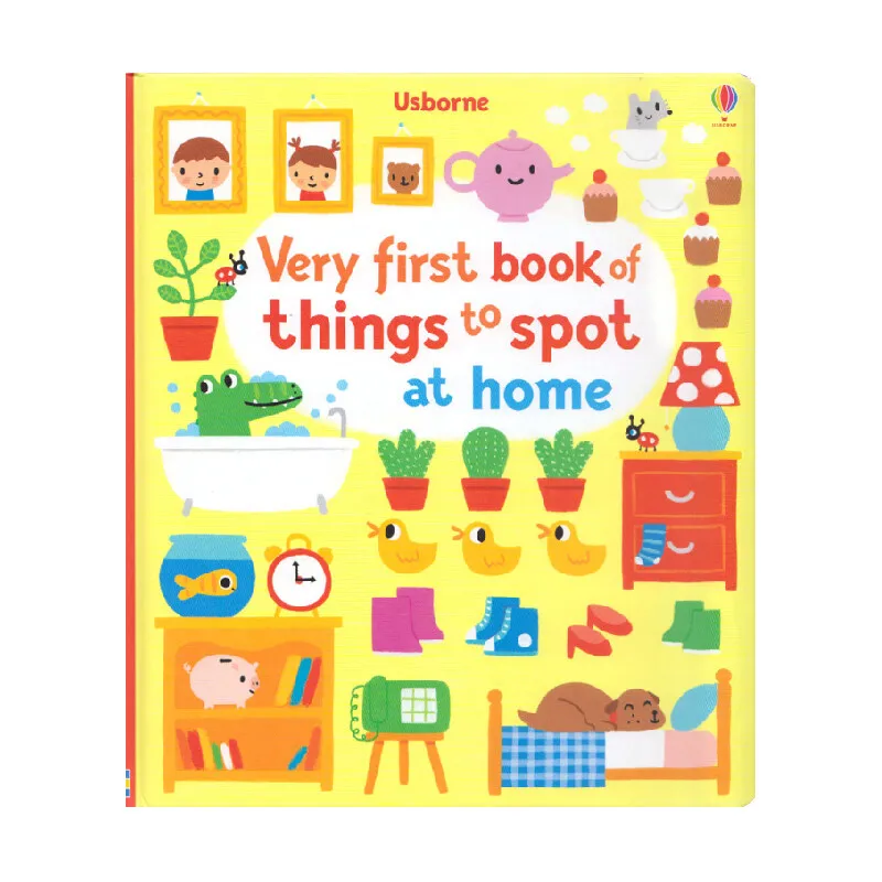 

MiluMilu Usborne Very First Book Of Things To Spot Buku Children's Early Education Book Learning English Vocabulary