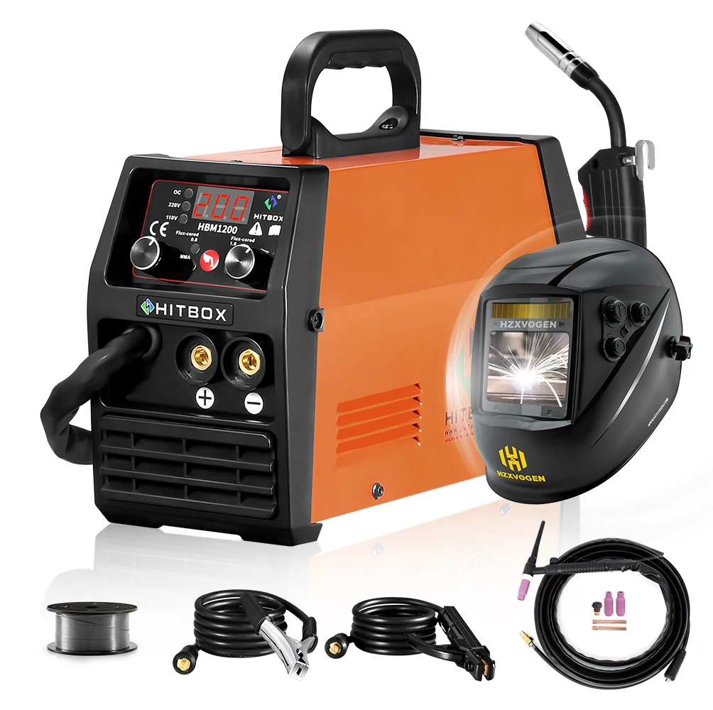Hitbox Hbm1200 Welding Machine 3 In 1 Mig Arc Tig Semiautomatic Welder