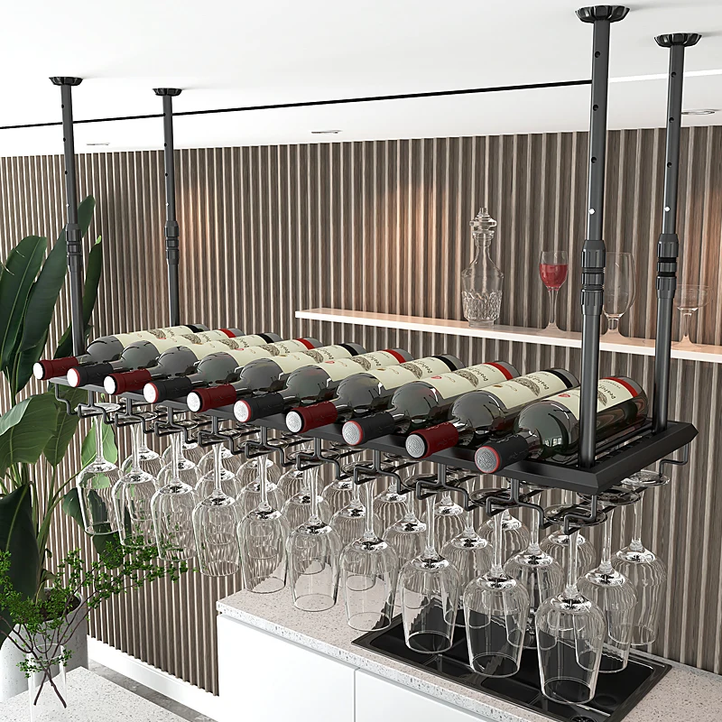 

Shelf Storage Wine Cabinets Commercial Modern Cocktail Metal Wine Cabinets Buffet Hanging Cellar Mueble Para Vino Bar Furnitures
