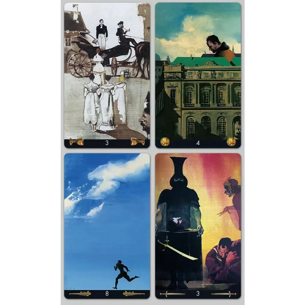 Ferenc Pinter Tarot 12*7cm Beyond The Edges of Reality In Rigid Box with Guidebook for Beginners 78 Pcs Cards 2