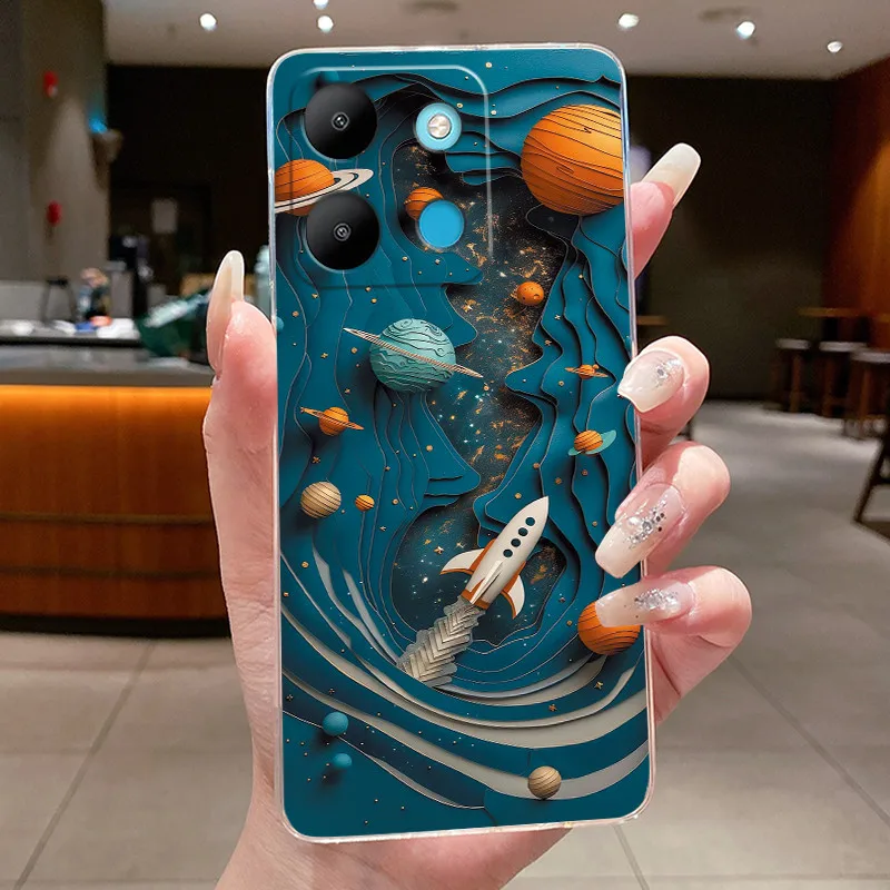 Flower Butterfly Design Soft Silicone TPU Case