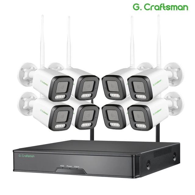 RU XMeye 8CH T 5MP Wifi System KIT Face Person Detection Wireless Onvif CCTV Video Surveillance Security G.Craftsman