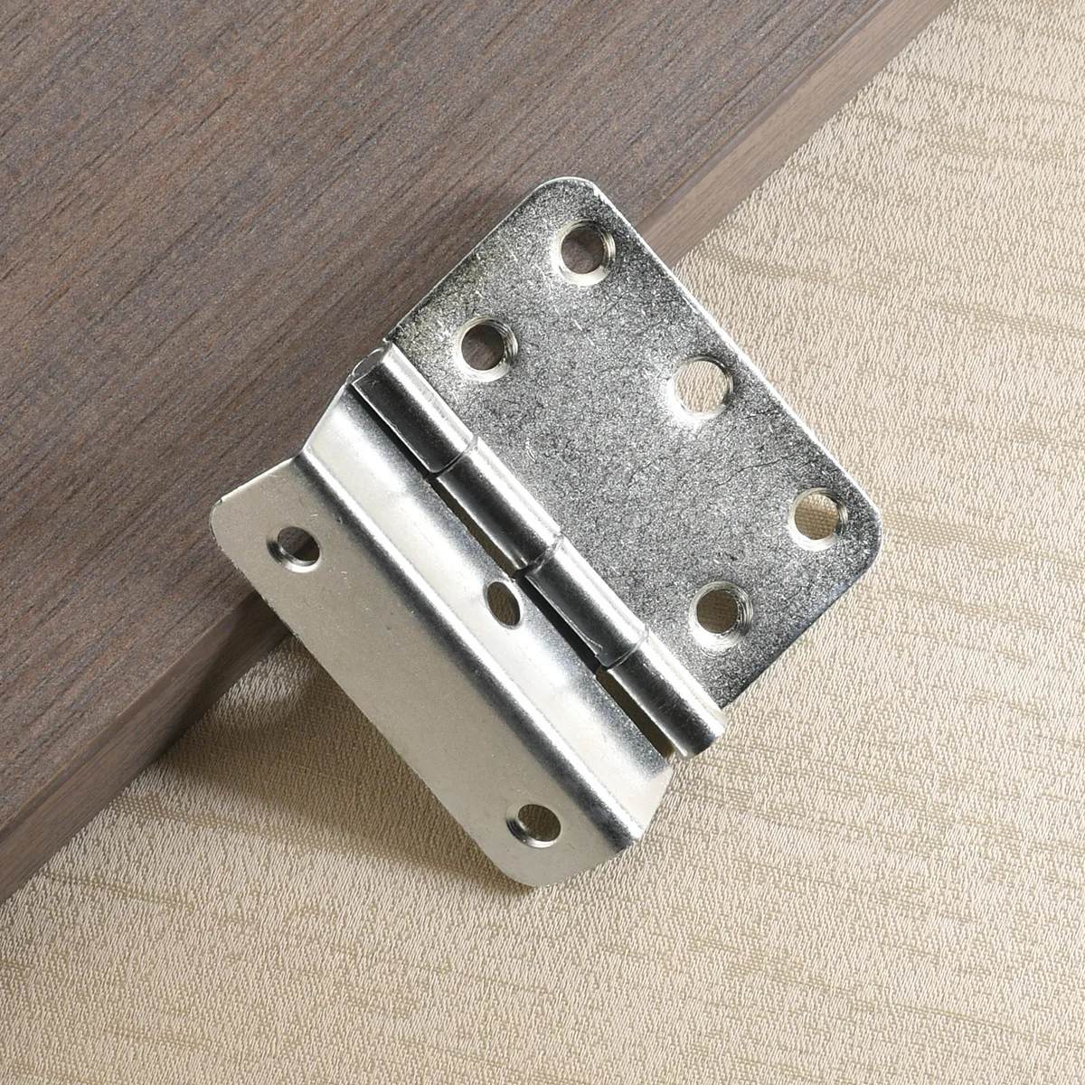 Stainless Steel Hinges Door Hinges Chinese Style Folding Hinge Iron Three Fold Hinge 50mm Clip 11 Plate Iron Box Cabinet Wooden Box Mirror Cabinet