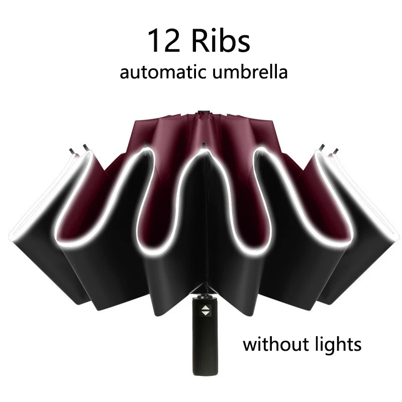 12 Ribs-No LED-Red