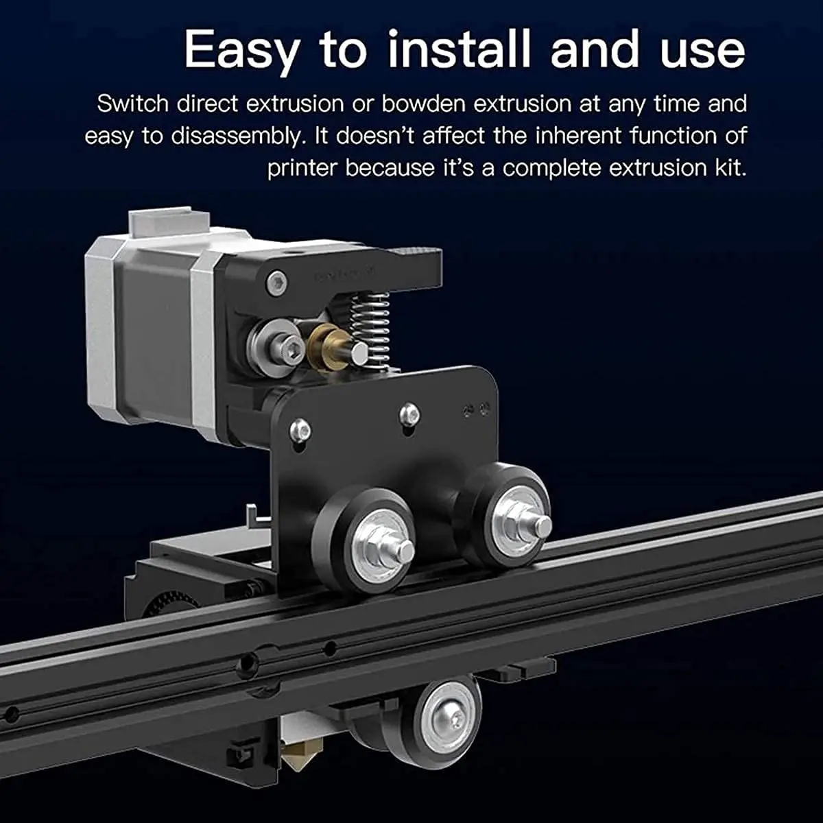 Crialidade-extrusora de Acionamento Direto para Ender Ender3 Pro Atualizado 4240 Stepper Motor Hotend Kit Cabos de Ventilador 175 mm - Imagem 3