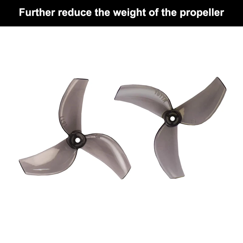 4 Pairs Gemfan Lightweight 40mm Three-Blade Propellers (1.5mm Hub)