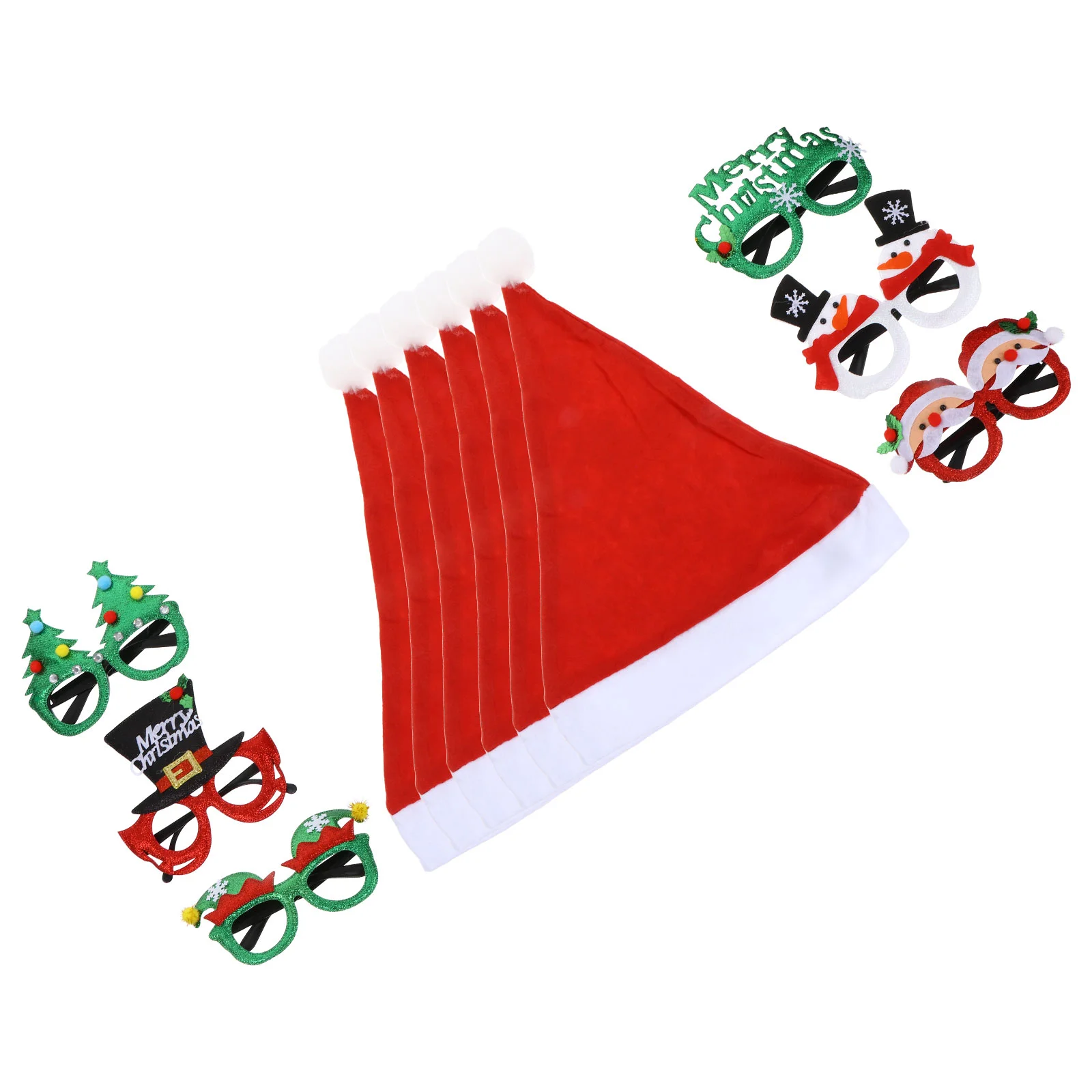

Gorros Navideños Para Adultos Christmas Glasses Santa Claus Costume Party Supply