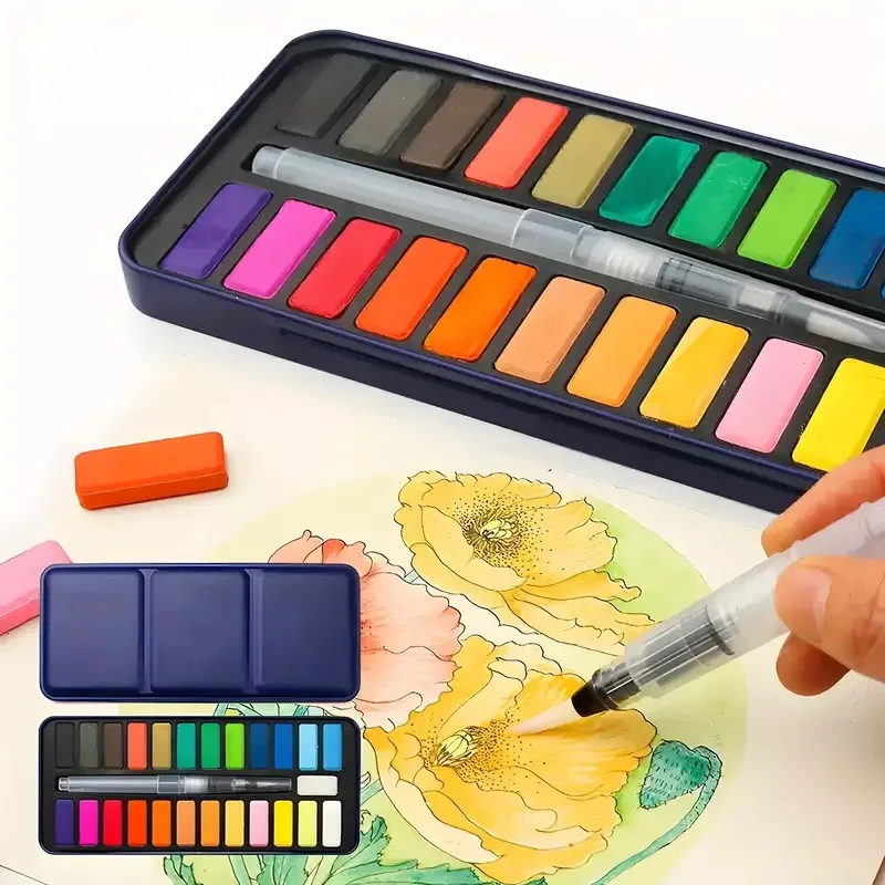 Watercolor Paint Set Metal Tin Gouache Powder Artists watercolor painting set watercolor paint watercolor pigment gouache pigment