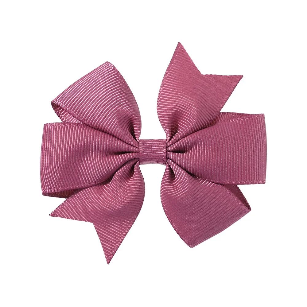 Vibrant Solid Grosgrain Ribbon Hair Bows for Girls - Boutique Hair Clips & Accessories