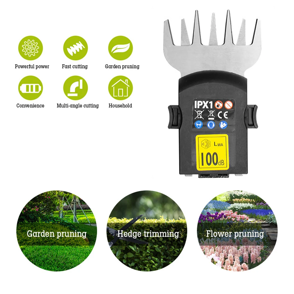 Garden Trimmer Cordless Hedge Lawn Cutter Blade Hedge Trimmer Fence Weeder Shear Blade Sharp Cut Durable Power Weeding Tool 4
