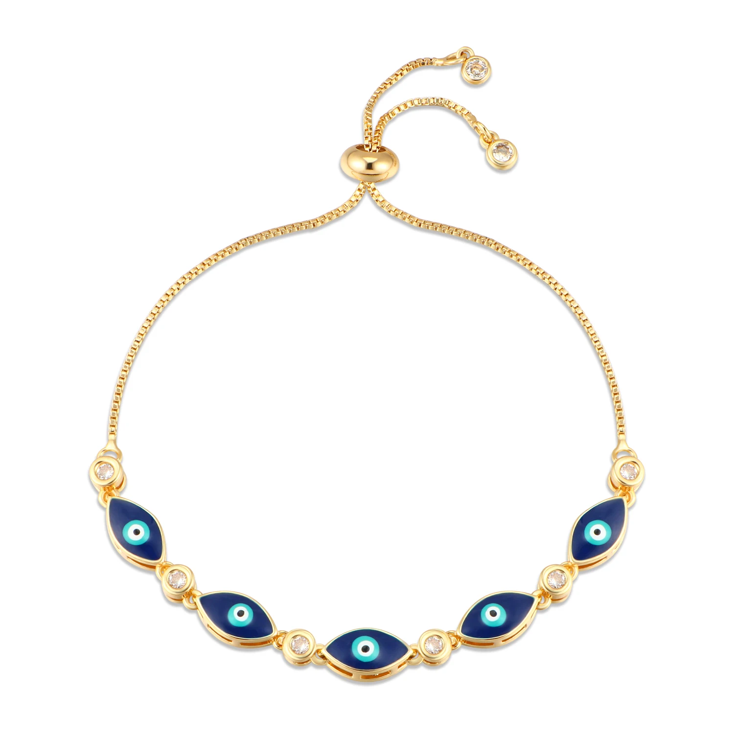 Женский золотистый браслет со змеиным плетением