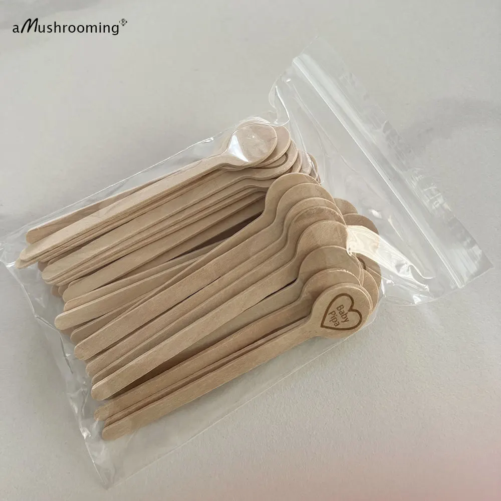 100pcs Round Stir Sticks with Name for Baby Shower Party Decoration Hot Cold Beverage Stirrers Cocktail Drinking Sticks