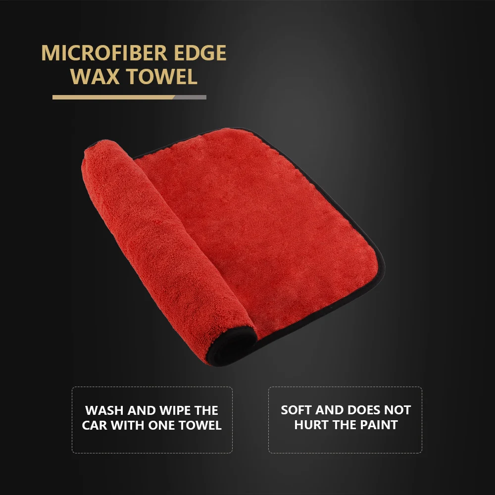 SPTA Microfiber Edge Wax Towel Extra Soft Car Wash Microfiber Towel Car Cloth