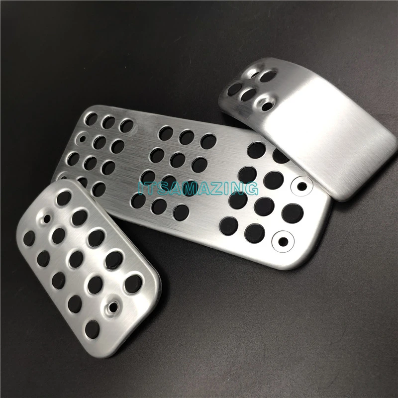 Car Modified Pedal Gas Footrest Plate Pad Cover For Citroen C2 2007~2012