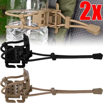 2/1pcs Tactical Wheel Clamp Hiking Accessories Molle Multi-Function Buckle Shovel Ax Clip Bracket Backpack Accessories