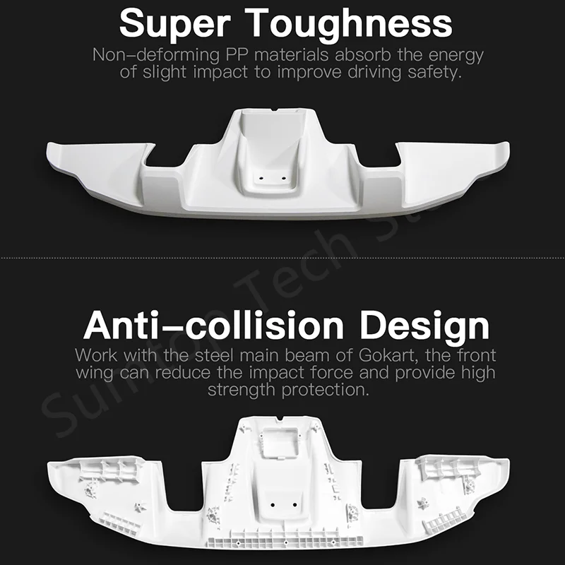 Original GoKart Kit White Front Wing Spare Parts For Ninebot by Segway Go Kart Kit Refit Smart Scooter Accessories