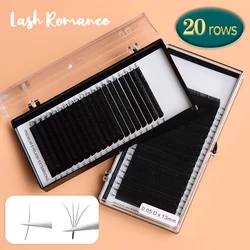 High Adhesion Professional Eyelash Extensions - 20 Rows - 0.15MM