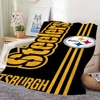 Fashion P-Pittsburgh S-Steelers Blanket Skin friendly comfort warm soft plush blanket suitable sofa living room office bedroom 1