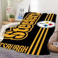 Fashion P-Pittsburgh S-Steelers Blanket Skin friendly comfort warm soft plush blanket suitable sofa living room office bedroom 1