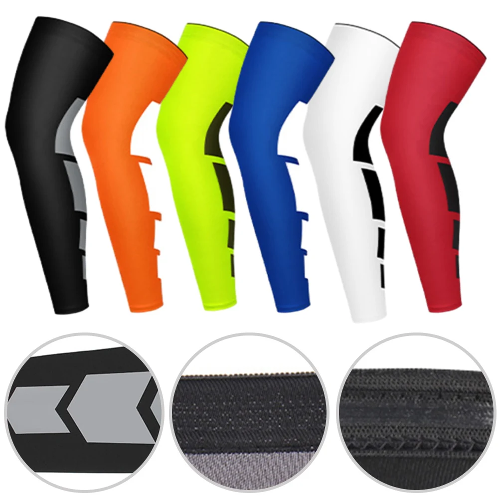 

1 шт. спортивный компрессионный наколенник Защита от солнца Длинные рукава для баскетбола компрессионный наколенник Защита от солнца длинные ноги