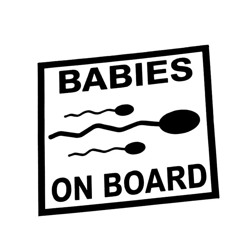 

Funny Rude Car Decoration Stickers on The Plane, Personalized PVC Decals Are Suitable for Various Models Black/white, 14cm*14cm