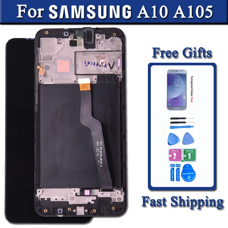 

Оригинальный дисплей 6,2 дюйма для Samsung Galaxy A10 A105, ЖК-дисплей, сенсорный экран, дигитайзер в сборе для Samsung A105DS A105F A105FD