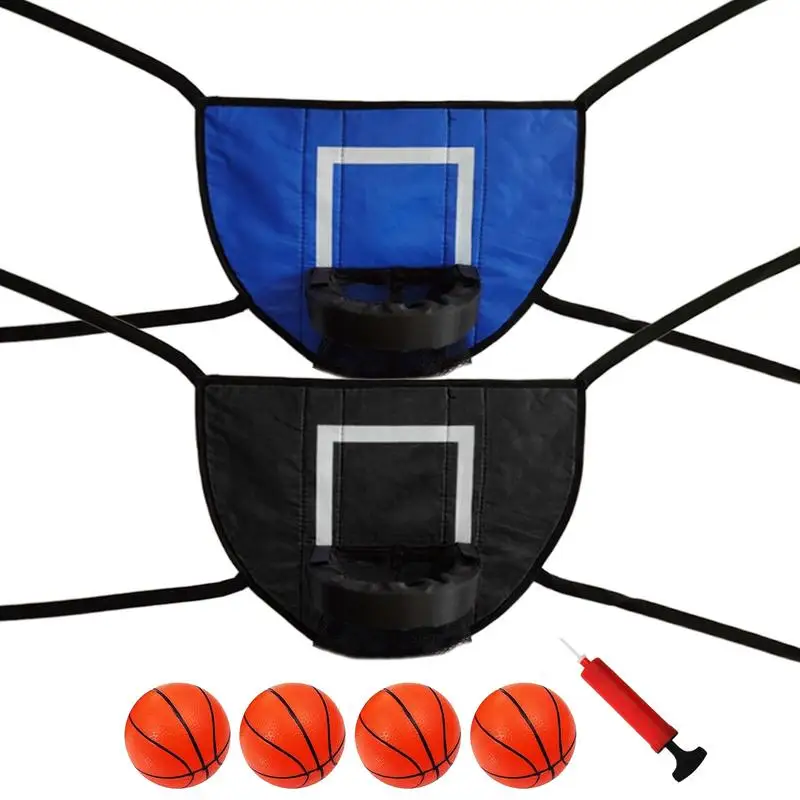 Basketball Hoop For Trampoline Outdoor Children Soft Basketball Hoop Attachment With 4 Balls And Pump Trampoline Parts For Kids