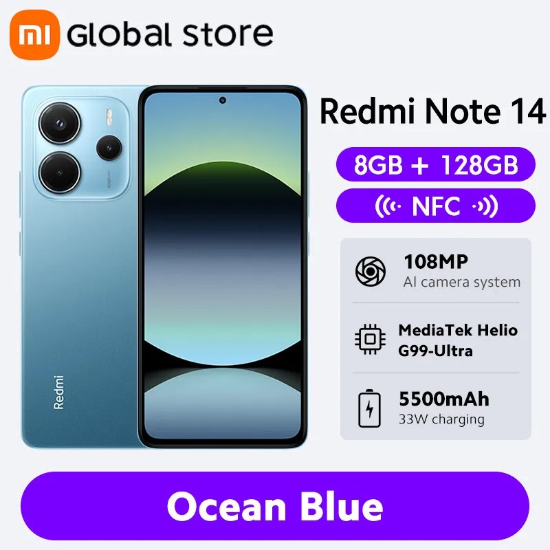 Xiaomi Redmi Note 14 スマートフォン 6GB+128GB Amazon.com: Xiaomi Redmi Note 14 4G LTE (for Tmobile Mint Tello