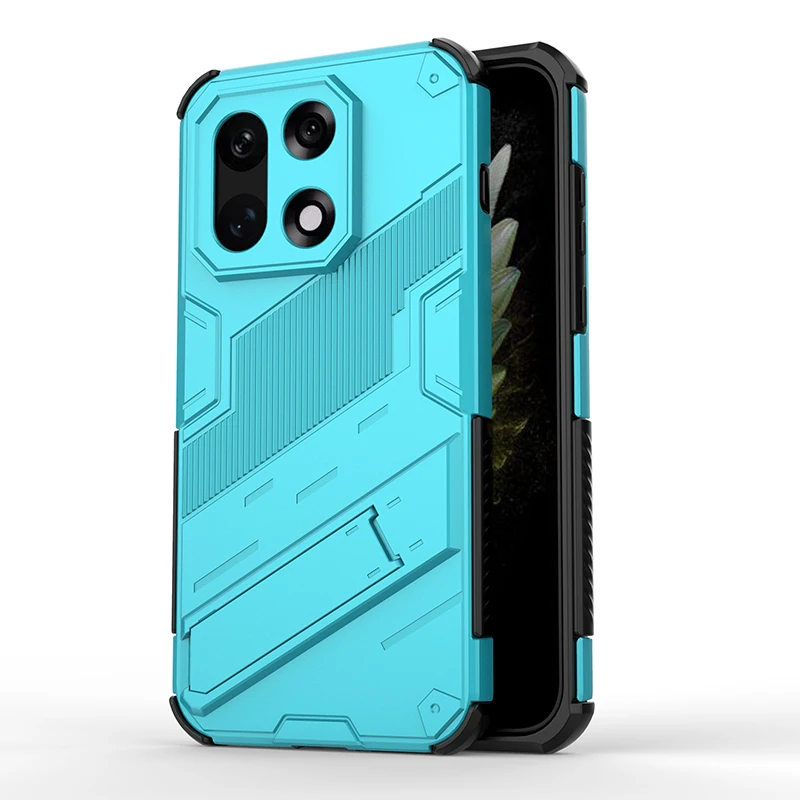 Shockproof Anti-Knock Armor Phone Case with Holder & Full Back Cover
