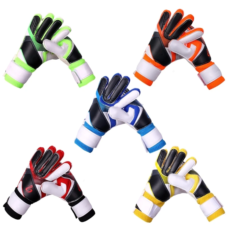 

Goalie Soccer Glove Football Glove with Finger Support Goalkeeper Glove, 3-Sizes