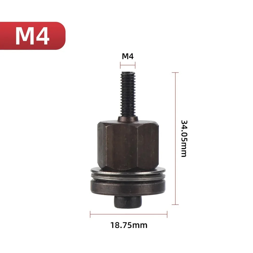 6-teiliges Handnietmuttern-Set, manuelles Nietwerkzeug, Ersatzspitzen und Dornköpfe für Muttern M3, M4, M5, M6, M8, M10, ohne Stahlmutter – Detail 6