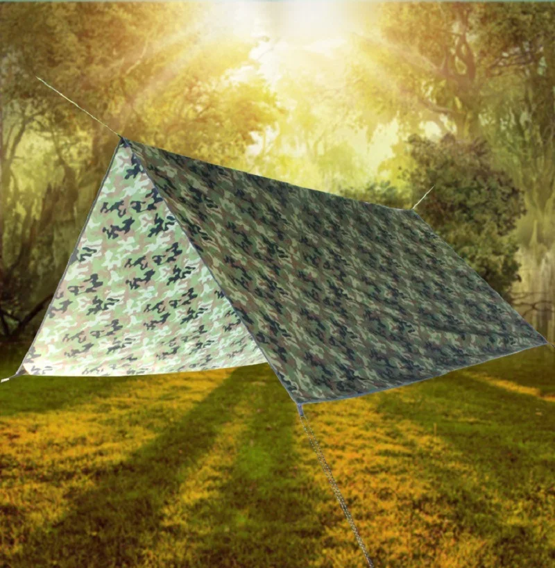 Waterproof Tarpaulin Waterproof Tarp Tarpaulin Rain Cover Camping Canopy Multi Size Camouflage Outdoor