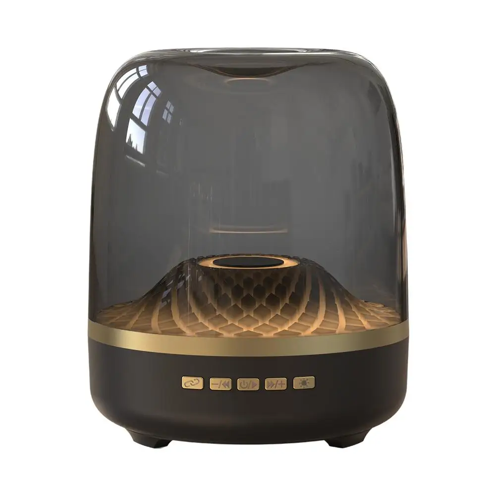 Bluetooth Speaker Large Volume Atmosphere Light Computer Desktop Gift Home Transparent Speaker computer loudspeaker bluetooth speakerphone