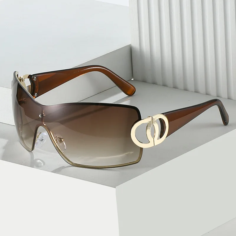 

European and American Trendy Large Frame Sunglasses, Fashionable and Personalized Retro Glasses