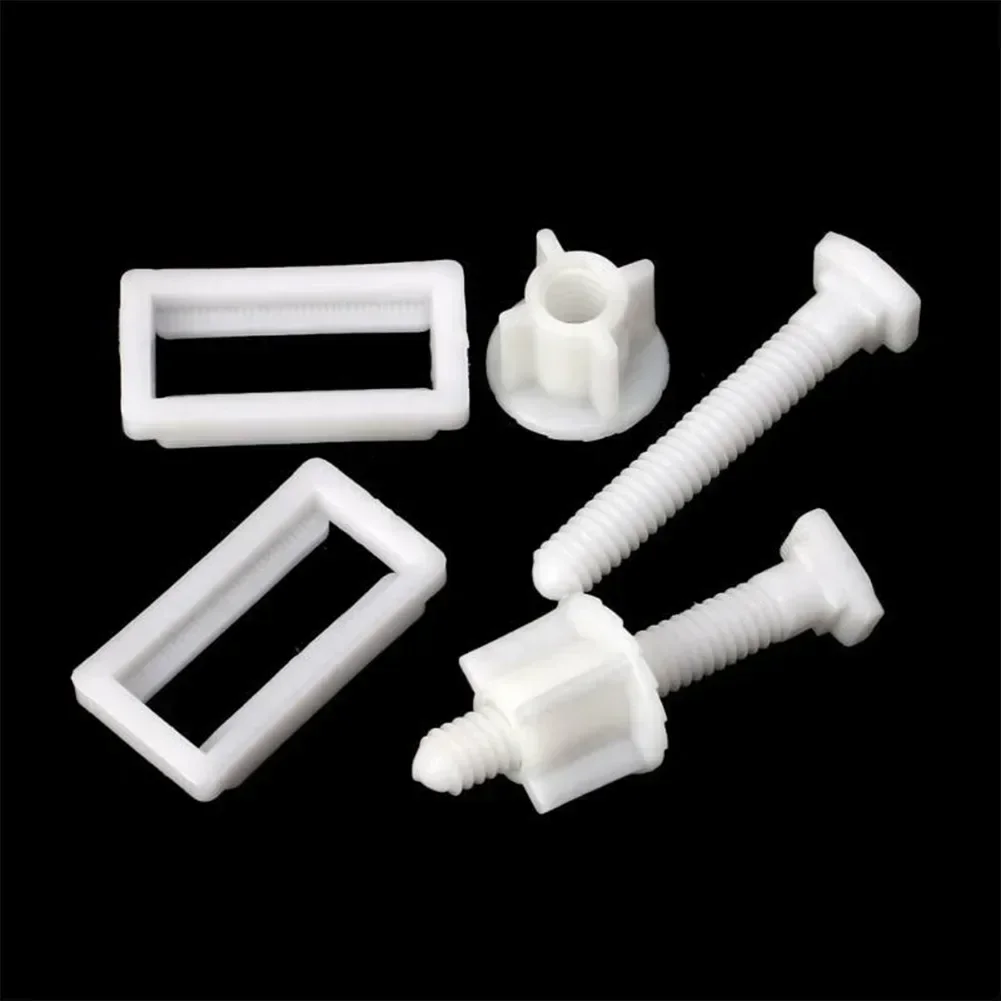 Toilet Seat Hinge Bolts Screw Fixing Fitting Kit 2pcs Bathroom Toilet Seat Repair Screws Accessories Tools