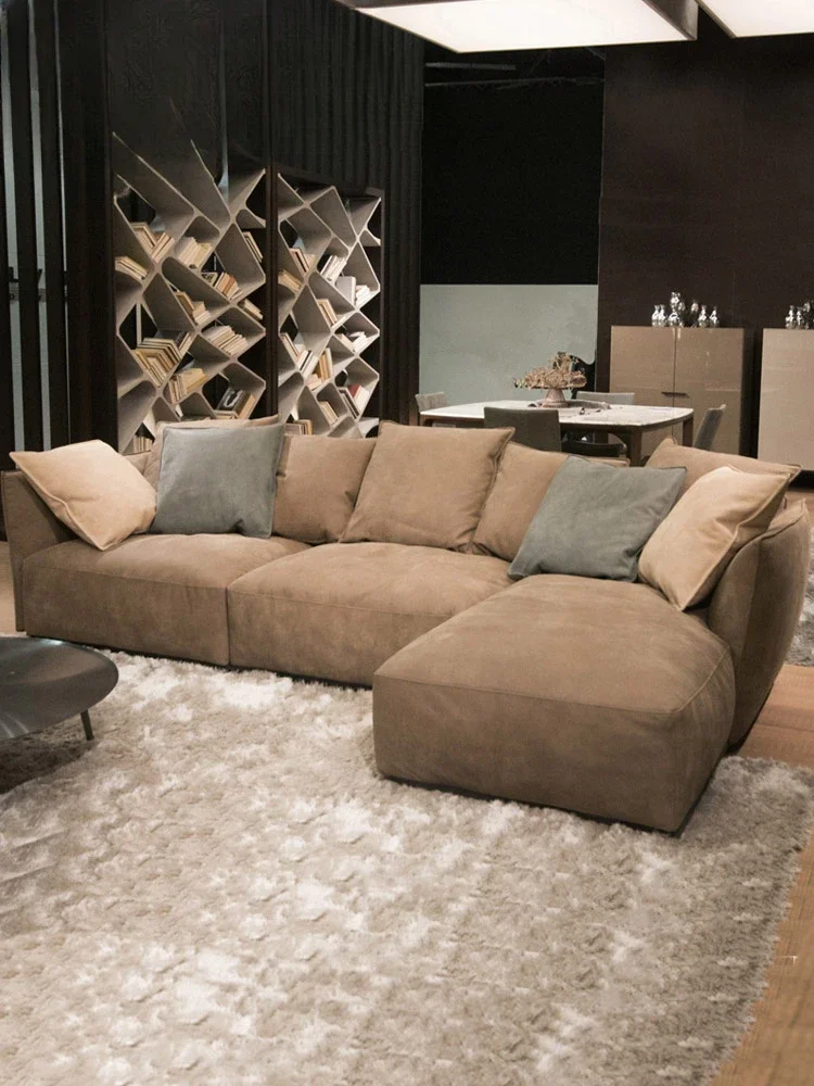 

for small living room decoration, Nordic modern minimalist down three person sofa combination