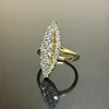 89997-103315.jpg Huitan Hyperbole Marquise en forme de couleur or anneaux pour les femmes entièrement pavé éblouissant CZ nouveaux accessoires de bande de mariage à la mode bijoux