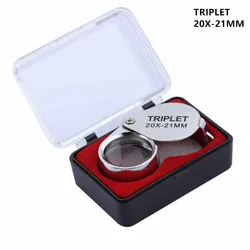 Compact Jewelry Loupe with Adjustable Magnification (Silver 20x)
