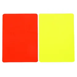 Referee Essentials: Professional Sports Whistle & Card Set with Pen and Notebook Wallet (Red and yellow cards)