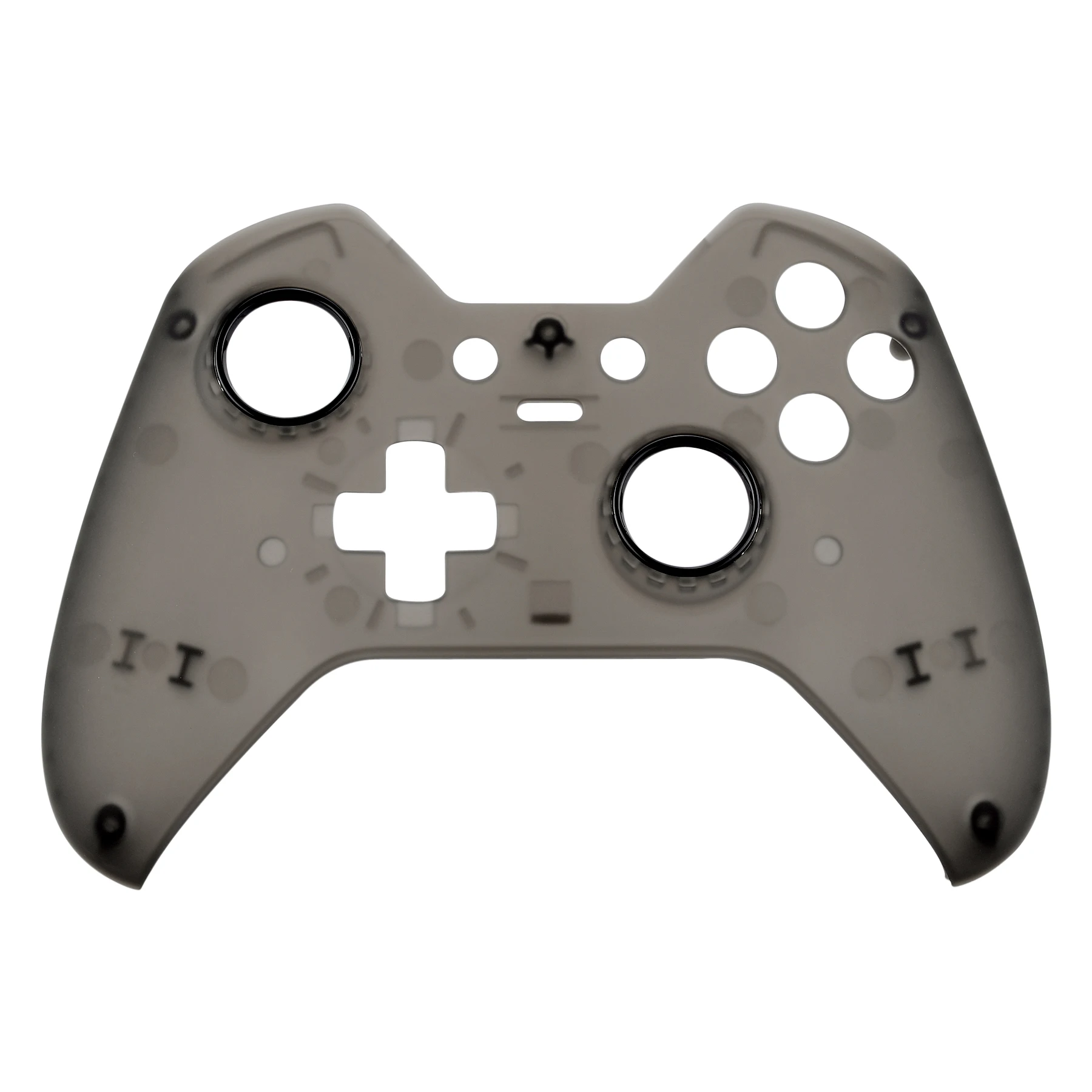Extremerate-shell de Habitação Frontal para Xbox One Elite Controller Accent Rings Foggy Clear Black Soft Touch - Image 4
