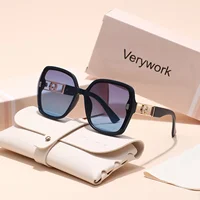 1 paire de lunettes de soleil carrées classiques rétro pour femmes, lunettes de soleil anti-UV, lunettes de soleil haut de gamme, choix de cadeau idéal 5