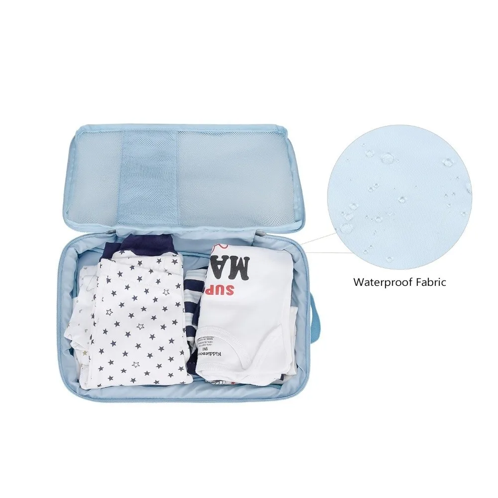 방수  기저귀 가방 귀여운 디자인 걸이형 유모차 걸이 가방 분리형 수납 공간 다중 수납칸
