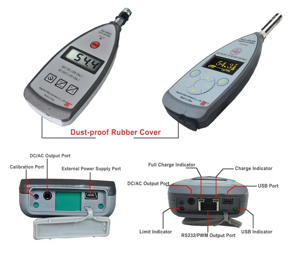 

Measurement Range 30~130dBA model AWA 5636-2 digital Integrating sound level meter Class 2